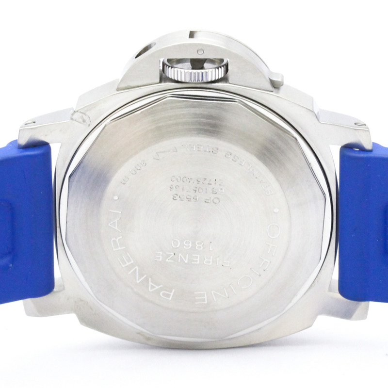 沛納海 Luminor Marina 精鋼橡膠自動腕錶 PAM00086 拋光-5