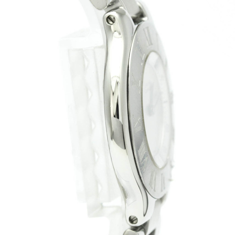 卡地亞 Must 21 不鏽鋼石英男士腕錶 W10110T2 拋光-7