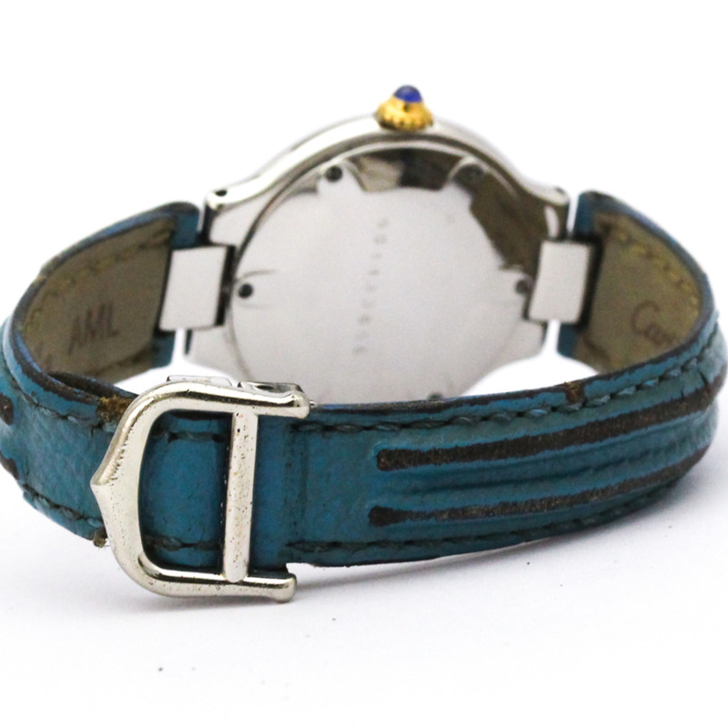 卡地亞 Must 21 鍍金鋼皮石英女錶(拋光)-4