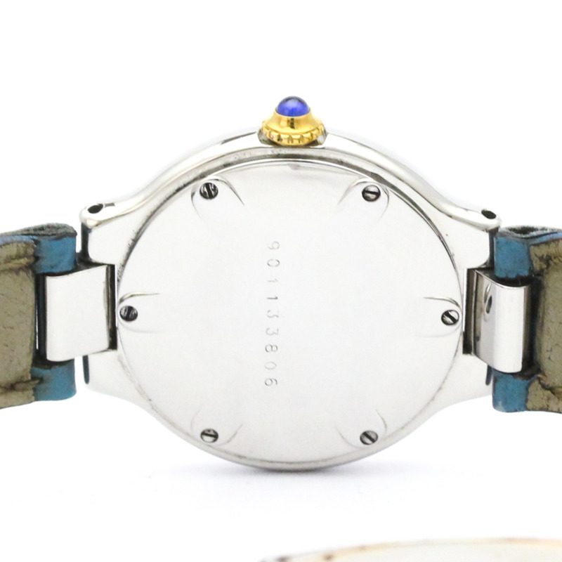 卡地亞 Must 21 鍍金鋼皮石英女錶(拋光)-5