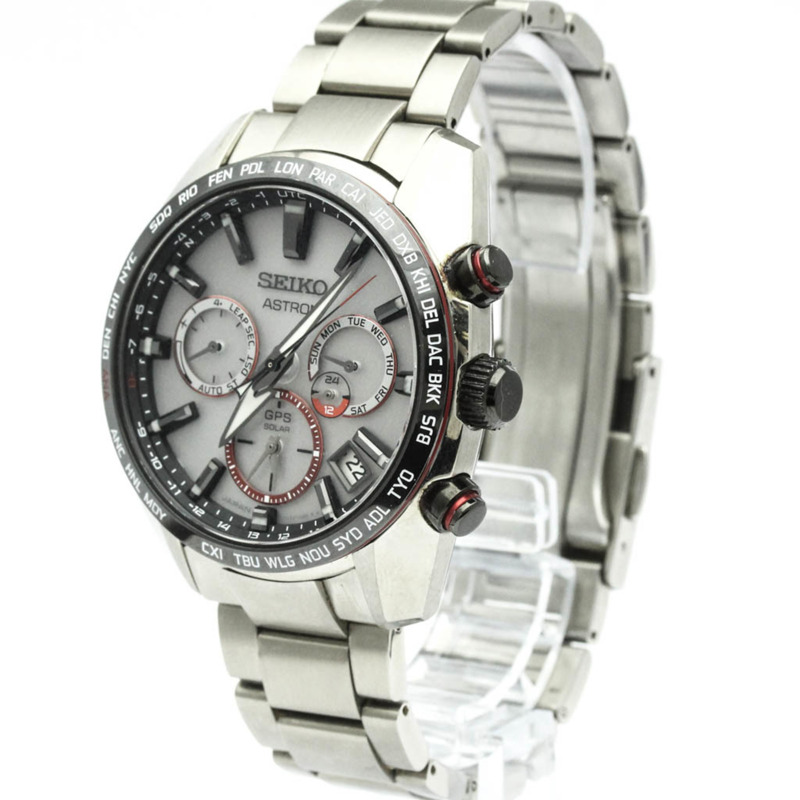 精工 Astron 陶瓷電波太陽能男士手錶 SBXC081(5X53-0BE0)-1