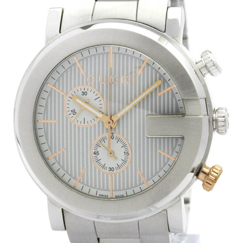GUCCI G-Chrono 石英不鏽鋼男士腕錶 YA101360 101M