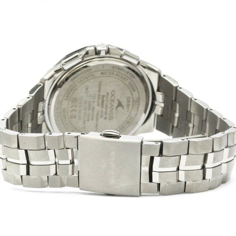 卡西歐 Oceanus Manta 電波太陽能鈦金屬手錶 OCW-S5000MB-1AJF-4