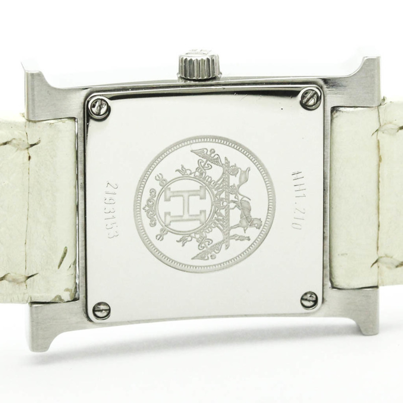 愛馬仕 H 系列雙圈鋼石英女士腕錶 HH1.210 拋光款-5