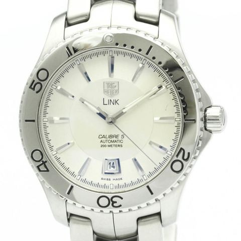 TAG HEUER 豪雅 Link Calibre 5 精鋼自動男錶 WJ201B 拋光款