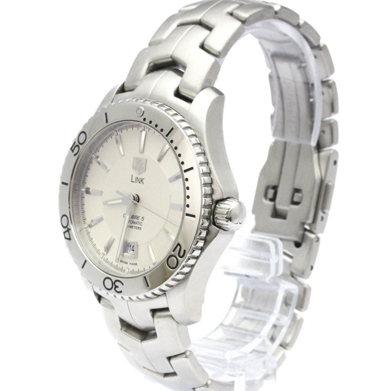 TAG HEUER 豪雅 Link Calibre 5 精鋼自動男錶 WJ201B 拋光款-1
