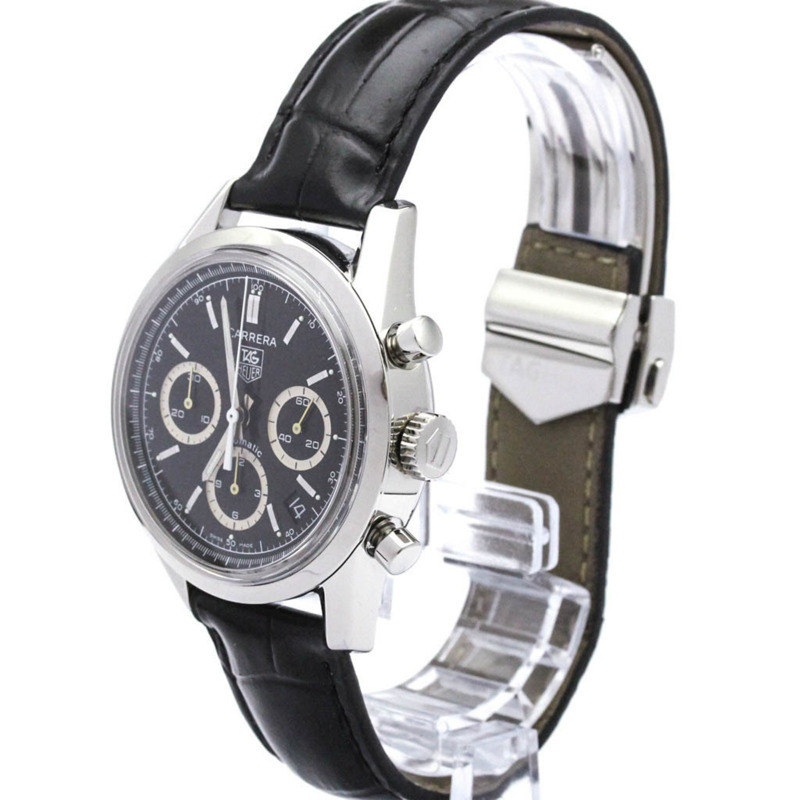 豪雅卡萊拉系列計時碼錶精鋼自動腕錶 CV2113 拋光款-1