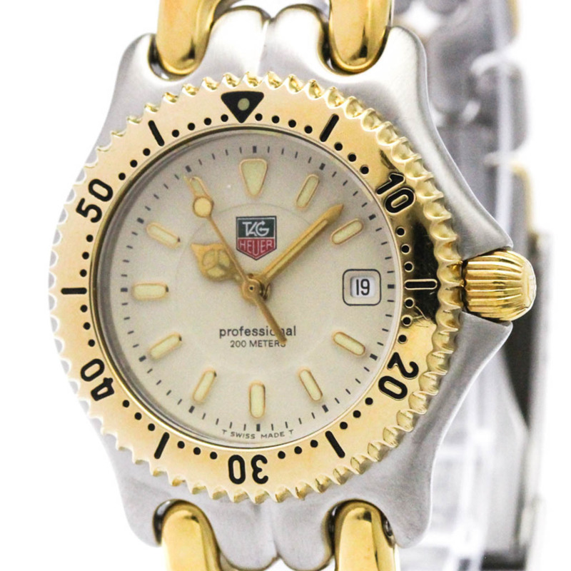 TAG HEUER Sel Professional 200公尺鍍金鋼錶 WG1321 拋光-0