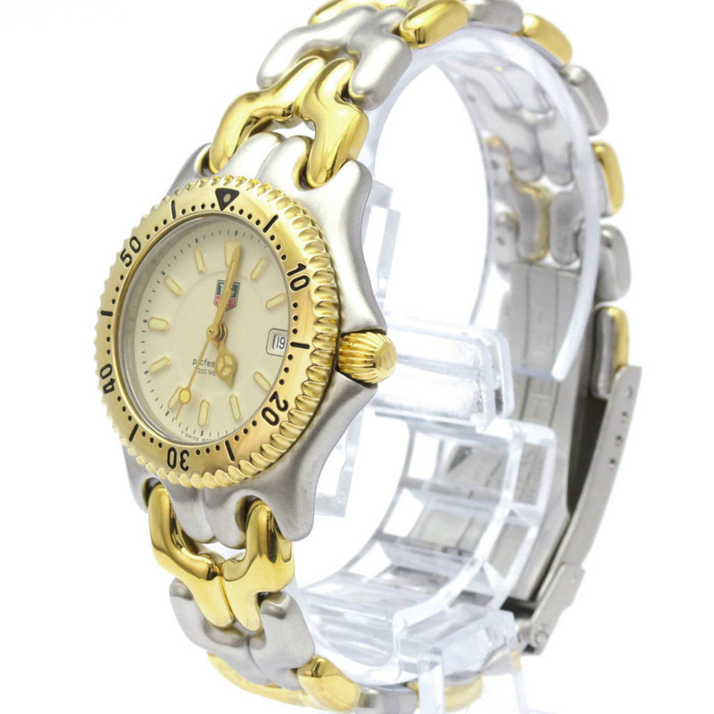 TAG HEUER Sel Professional 200公尺鍍金鋼錶 WG1321 拋光-1