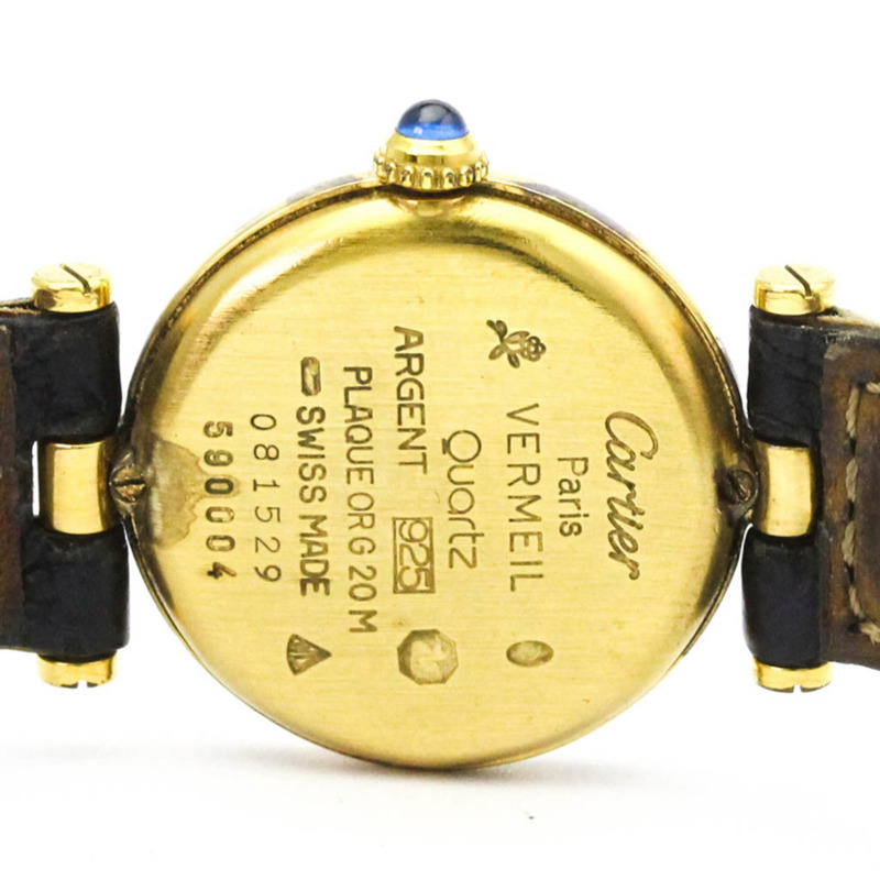 卡地亞 Must Vendome 鍍金石英女士腕錶 590004-6