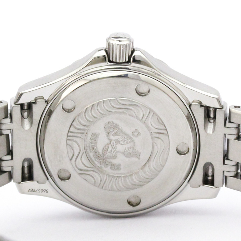 歐米茄海馬系列專業300公尺石英女錶 2582.80 拋光款-5