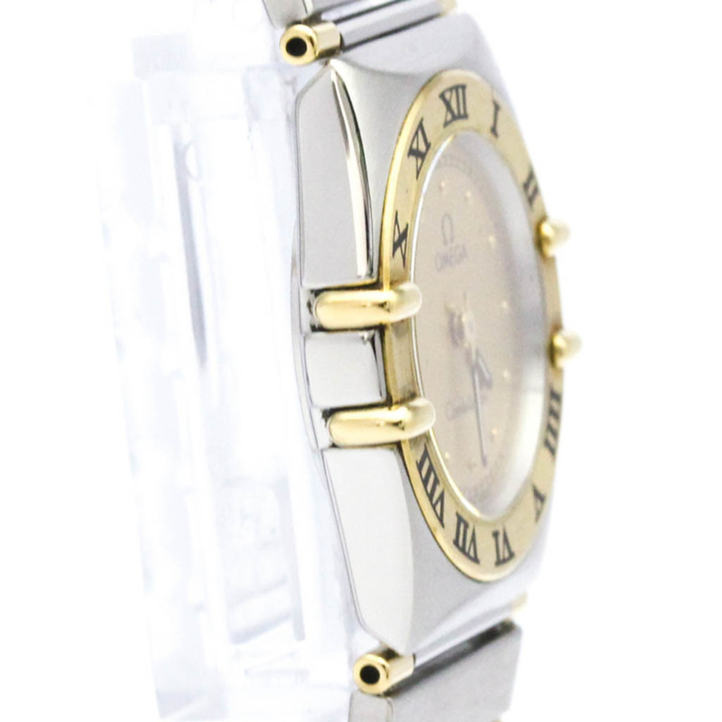 歐米茄星座系列18K金精鋼女錶795.1080拋光款-7