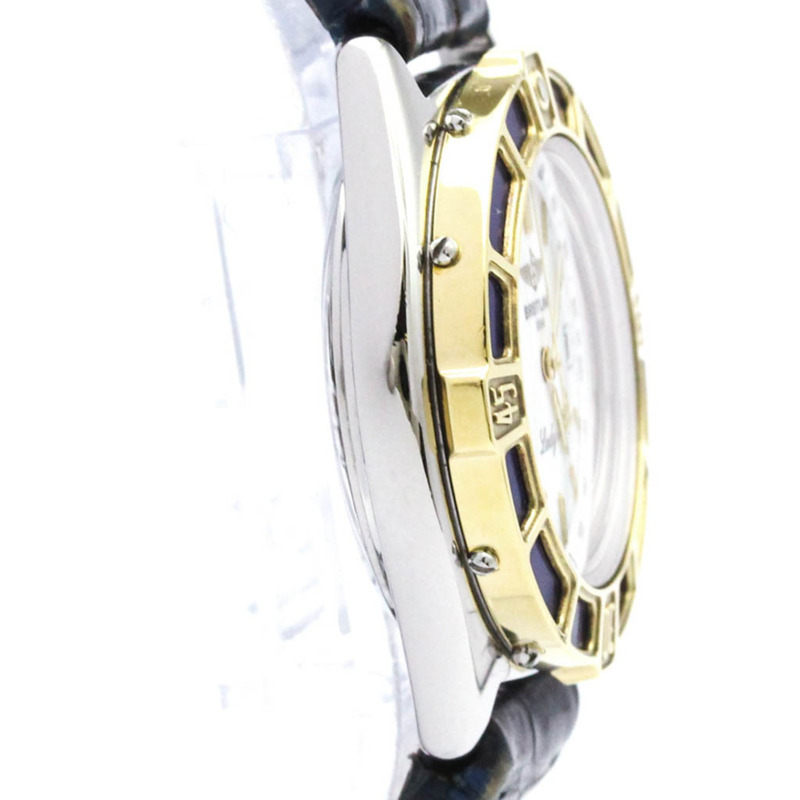 百年靈 Lady J 18K 金鋼石英女士腕錶 D52065 拋光-7