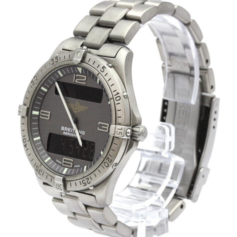 百年靈航空航天系列鈦金屬石英男士腕錶 E56062 拋光款-1