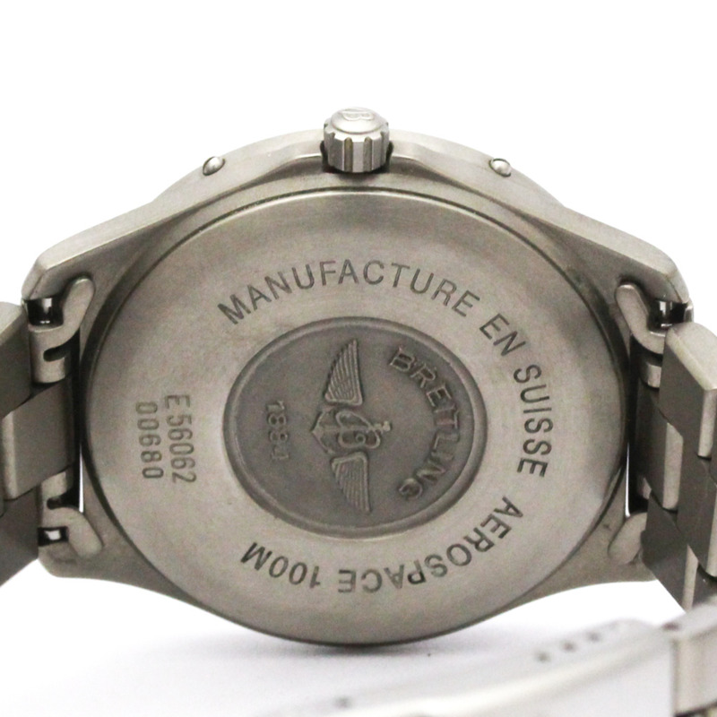 百年靈航空航天系列鈦金屬石英男士腕錶 E56062 拋光款-5