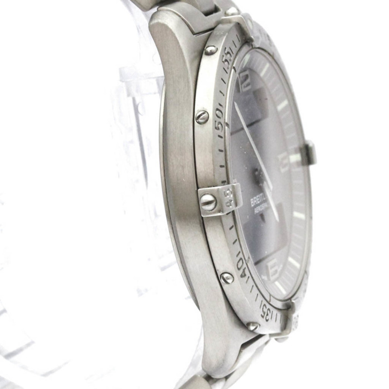 百年靈航空航天系列鈦金屬石英男士腕錶 E56062 拋光款-7