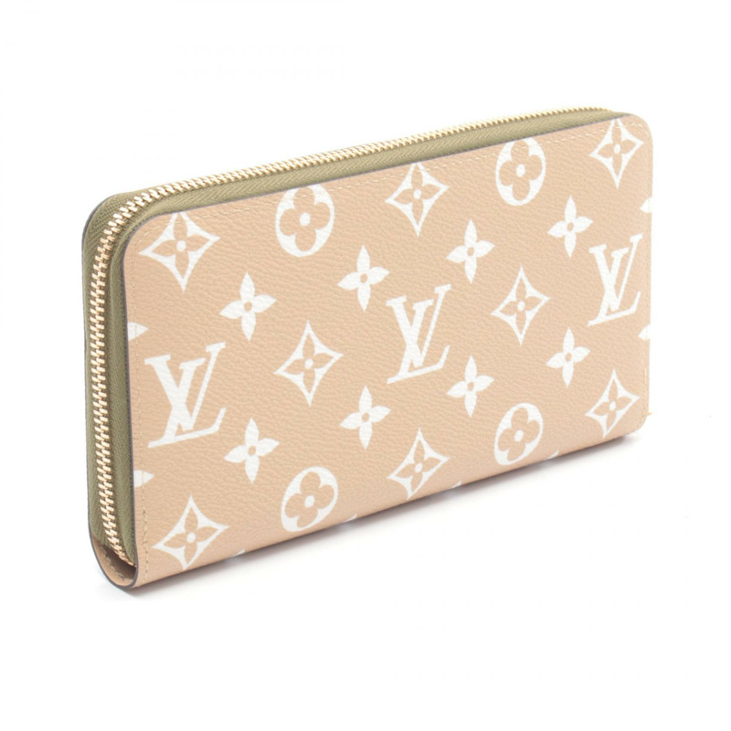 路易威登 Zippy Around 長版皮夾 M67549 Monogram Giant 卡其色 米色 二手 LV-1