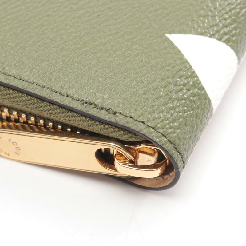 路易威登 Zippy Around 長版皮夾 M67549 Monogram Giant 卡其色 米色 二手 LV-5