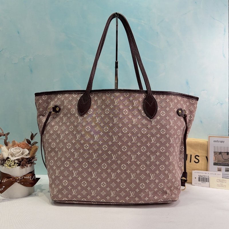 LV Monogram Idylle帆布肩背托特包-0