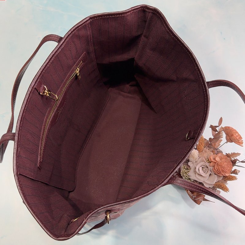LV Monogram Idylle帆布肩背托特包-4