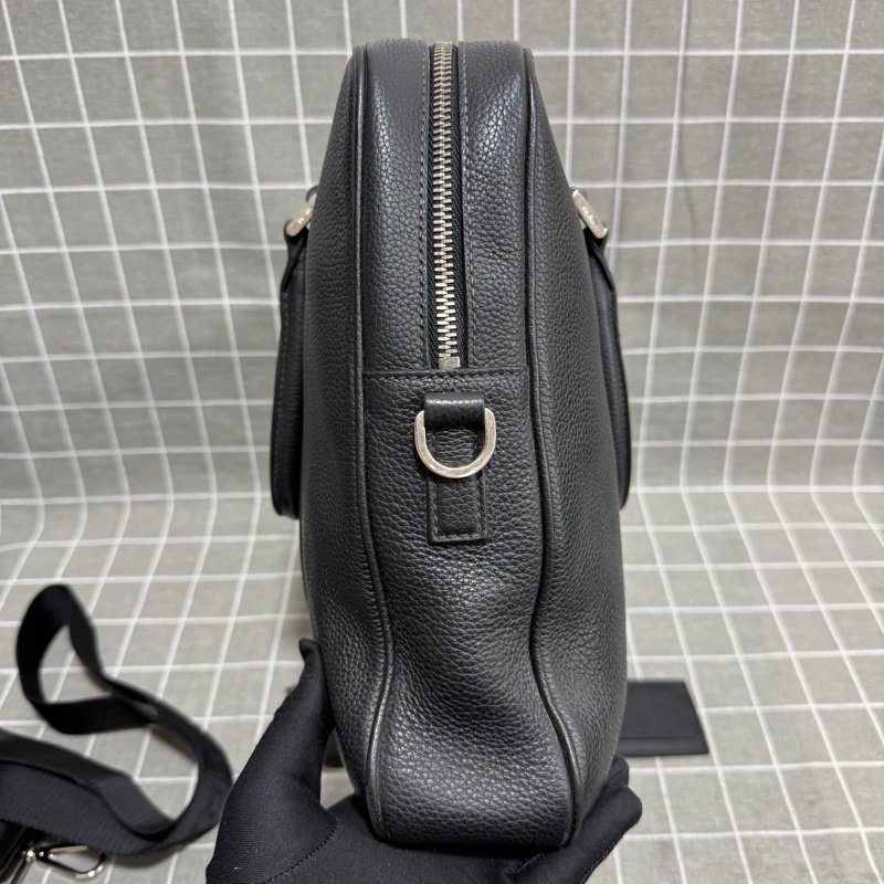 Prada 普拉達 黑色男士公文包,附件:如圖-5
