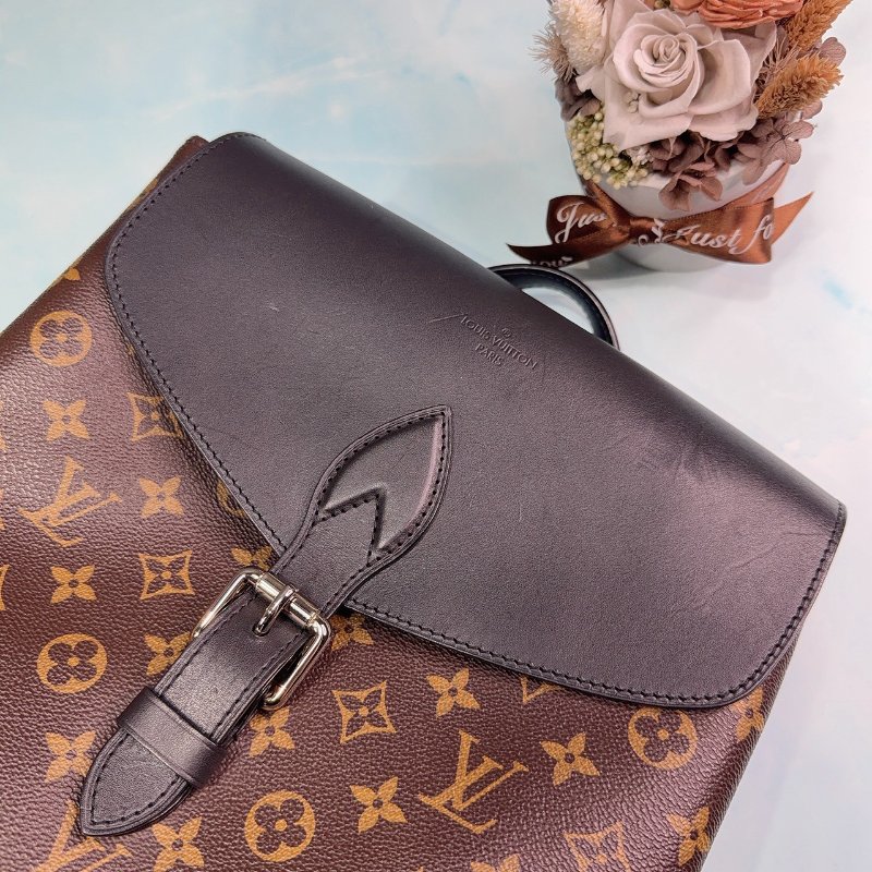 LV Macassar Palk 經典老花後背包-6