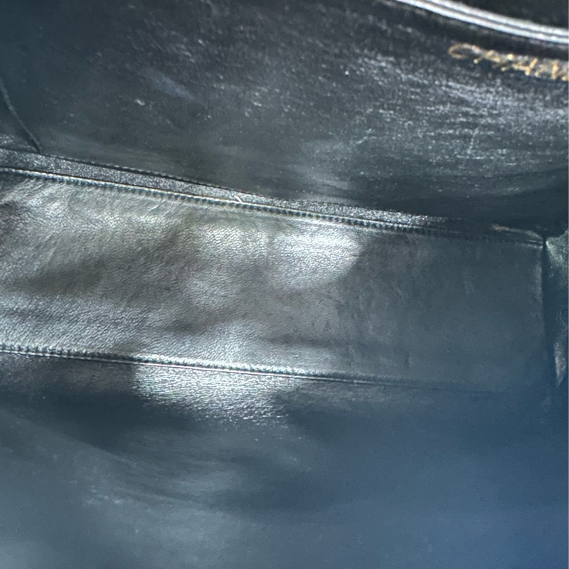 Chanel 香奈兒vintage 黑金魚子醬Kelly手袋公文包,尺寸30*22,卡標都在-8