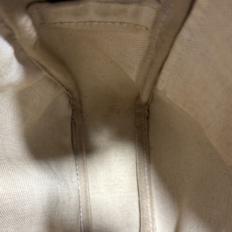 Gucci 古馳 經典老花郵差包 米白色配深藍色肩帶 底長19-10