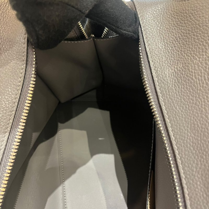 【美收精品】BALENCIAGA灰色大號機車包 5-163-18