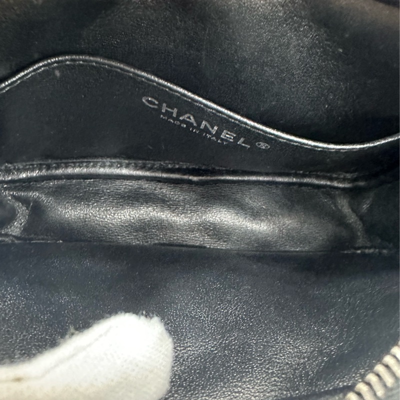 Chanel 香奈兒 2.55 黑銀相機包 25開-8