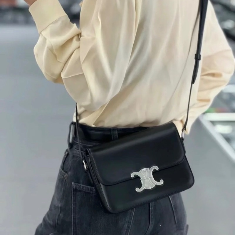 Celine Triomphe ( Black / Silver )-5