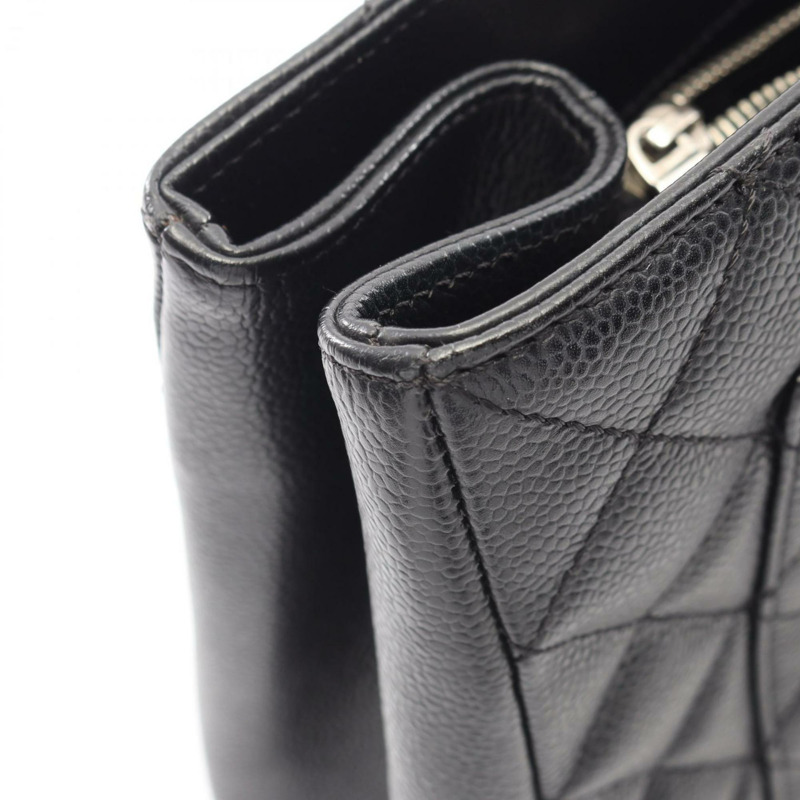 香奈兒 Matelassé Grand Shopping GST XL 手提包,魚子醬紋小牛皮,女士,黑色-6