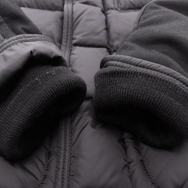 MONCLER RYAN 帶帽羽絨服，尼龍羊毛混紡，黑色，3號，二手男款-5