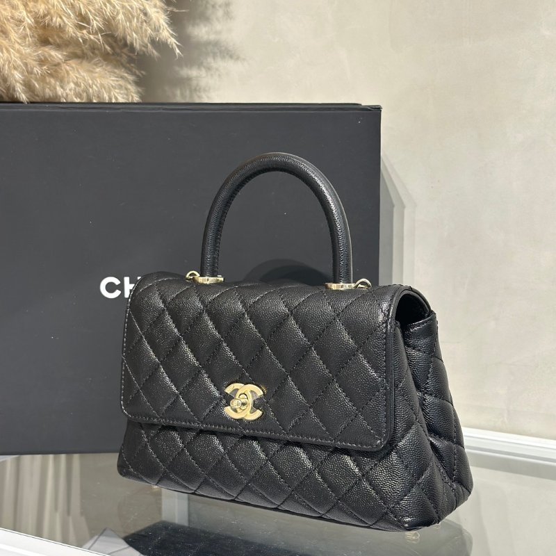 CHANEL Coco handle - 小號黑金-3