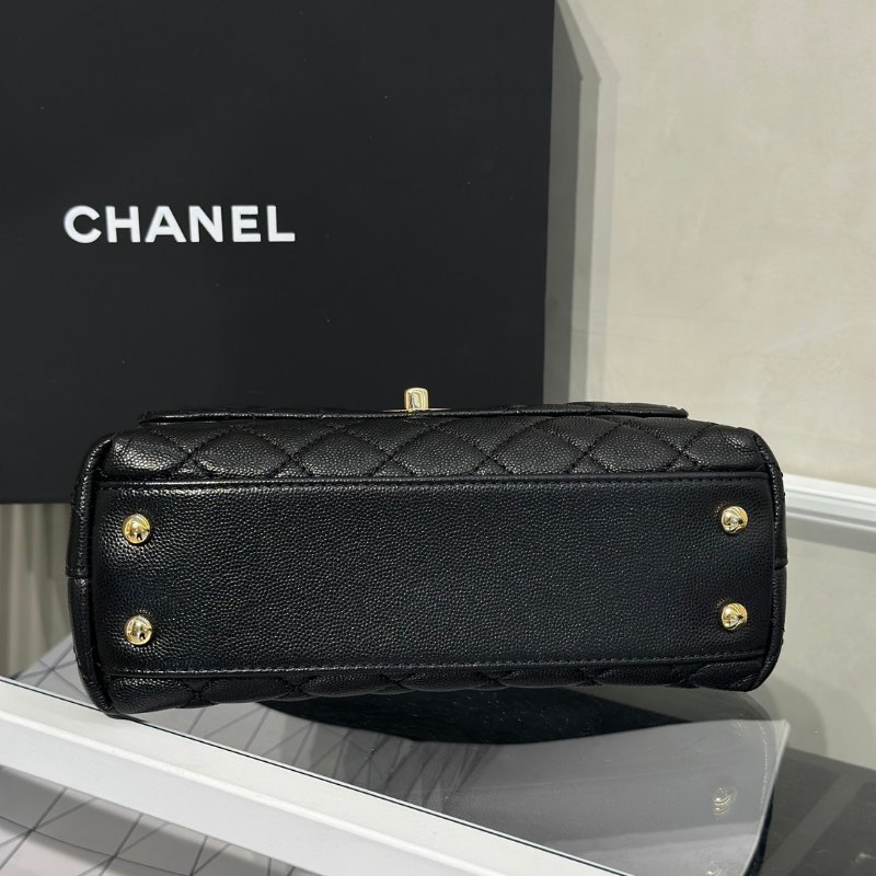 CHANEL Coco handle - 小號黑金-5