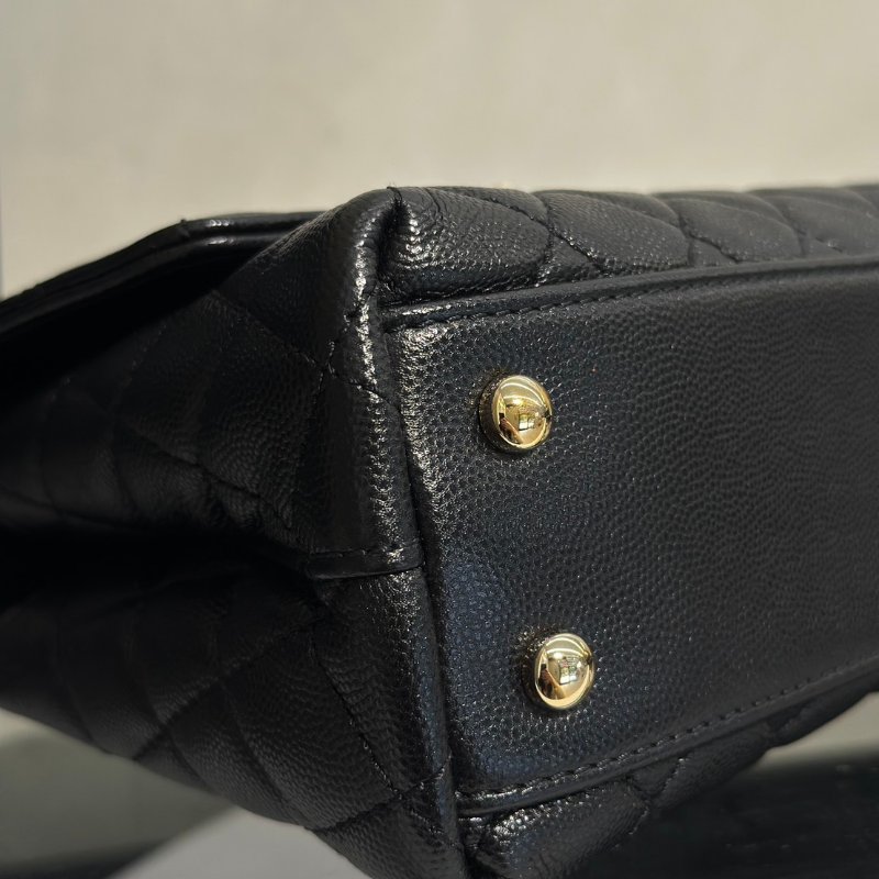 CHANEL Coco handle - 小號黑金-11