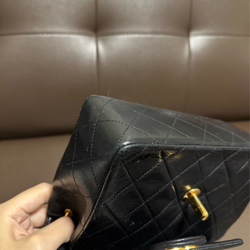 chanel vintage老香羊皮方胖17-6