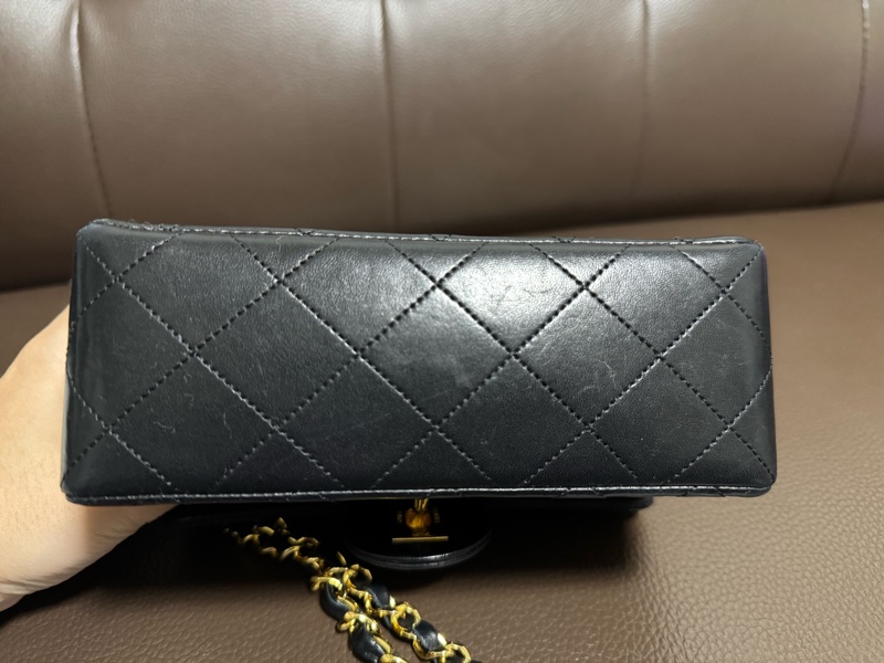 chanel vintage老香羊皮方胖17-16
