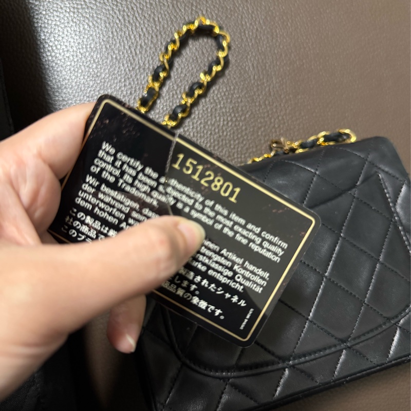 chanel vintage老香羊皮方胖17-22