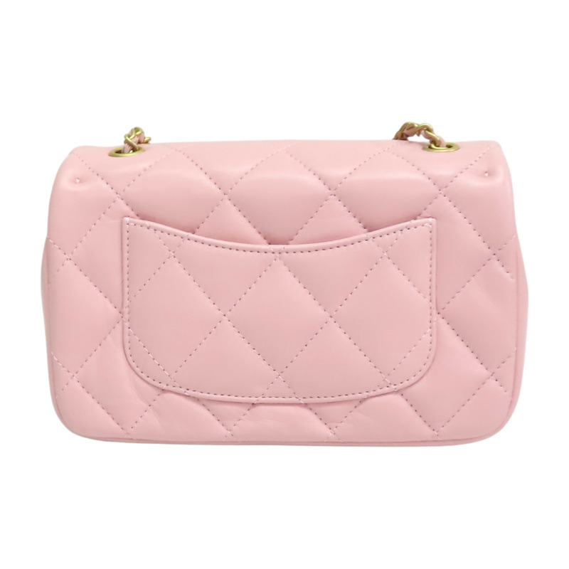 粉色 菱格紋 羊皮 coco 20cm 肩背包 A11778【CHANEL 香奈兒】 A11778-1