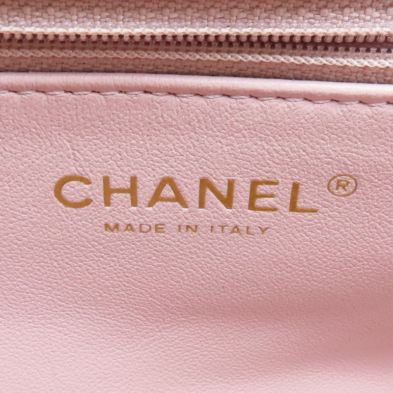 粉色 菱格紋 羊皮 coco 20cm 肩背包 A11778【CHANEL 香奈兒】 A11778-7