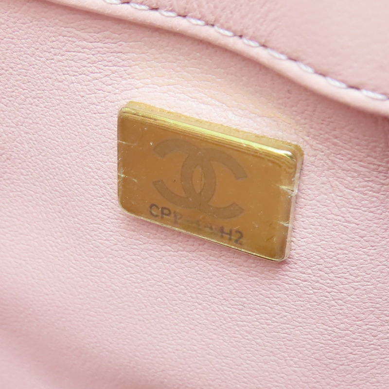 粉色 菱格紋 羊皮 coco 20cm 肩背包 A11778【CHANEL 香奈兒】 A11778-8