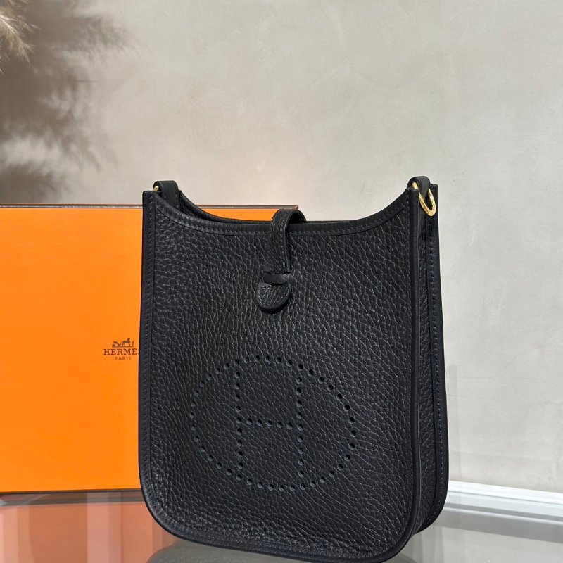 HERMES Mini evelyne - 黑金 W-3