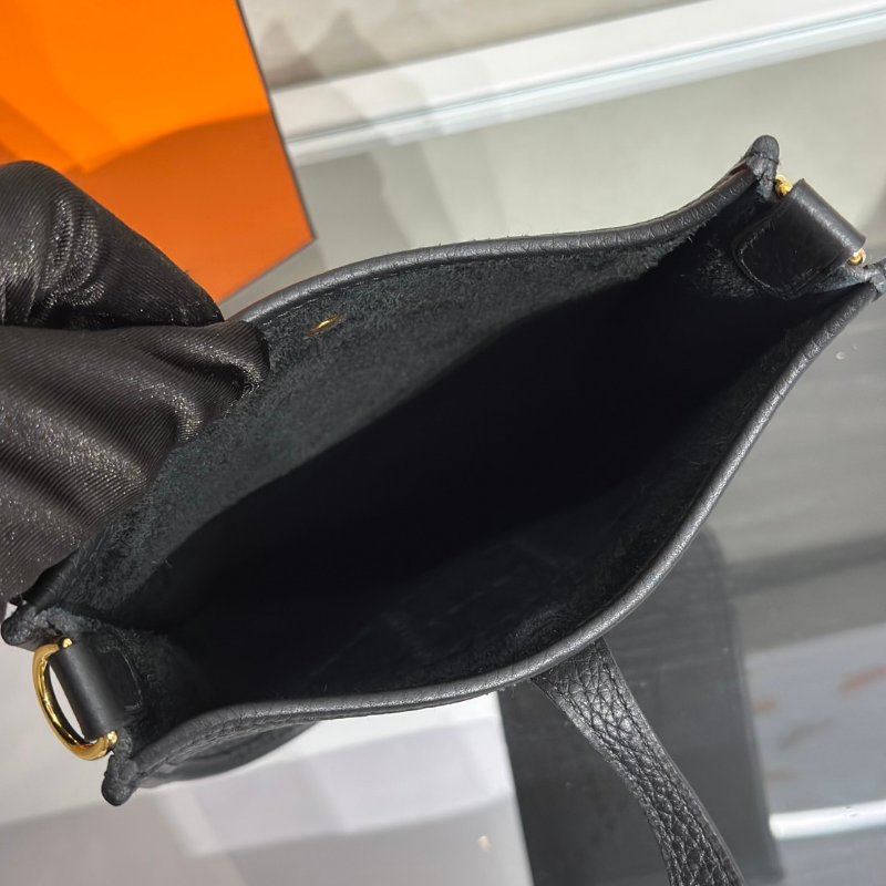 HERMES Mini evelyne - 黑金 W-7