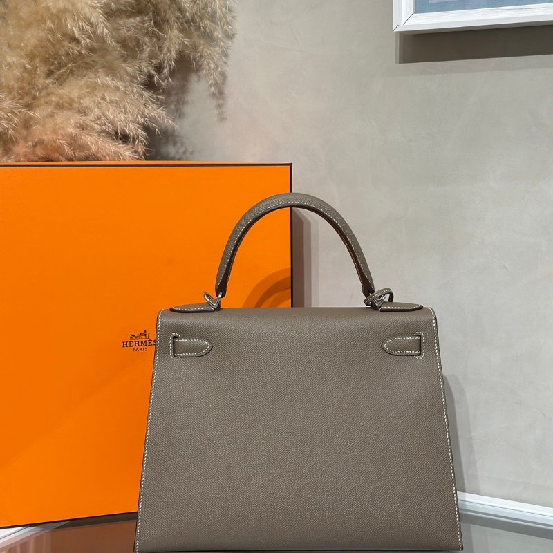 HERMES Kelly 28 - 大象灰銀 K-4