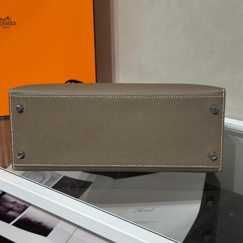 HERMES Kelly 28 - 大象灰銀 K-5