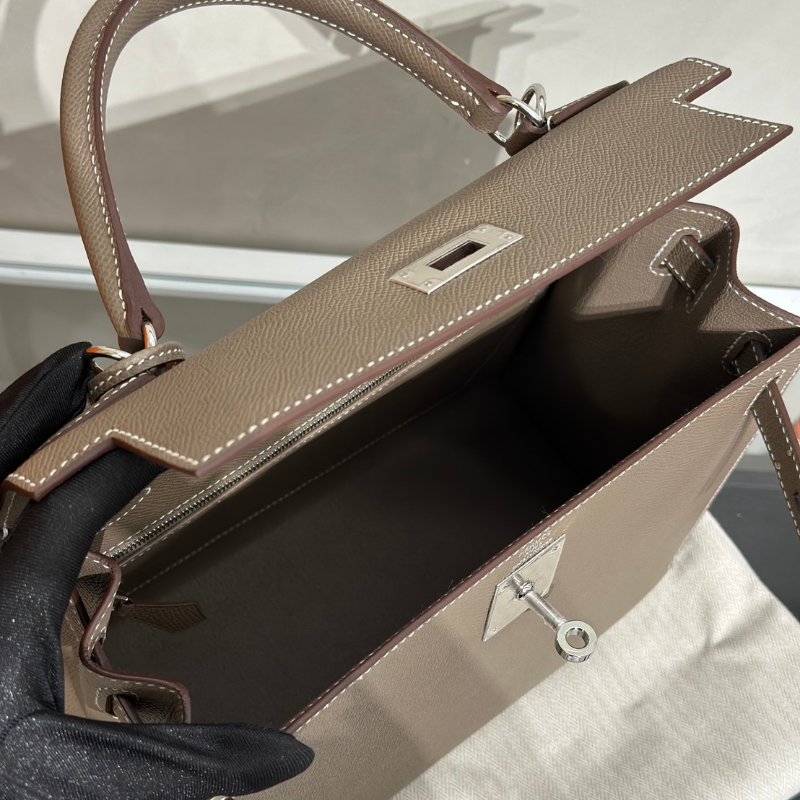 HERMES Kelly 28 - 大象灰銀 K-6