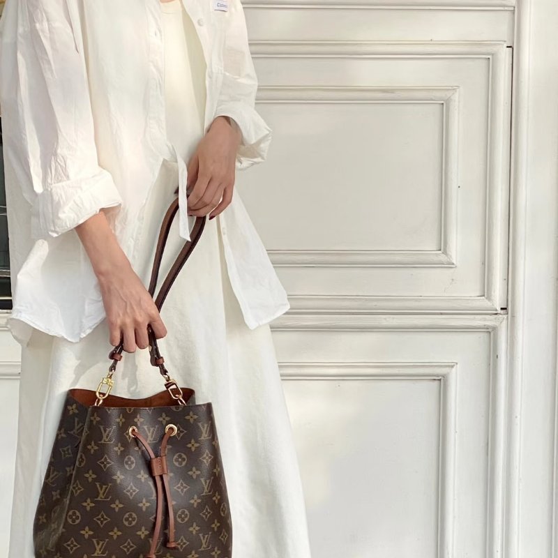 LOUIS VUITTON Neonoe水桶包 - MM棕-1