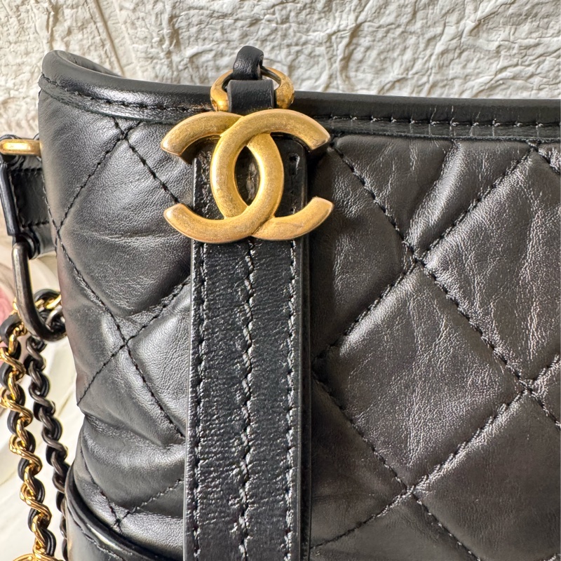 流浪包小仿舊小牛皮、光滑小牛皮、金色、銀色及鍍釘金屬-7