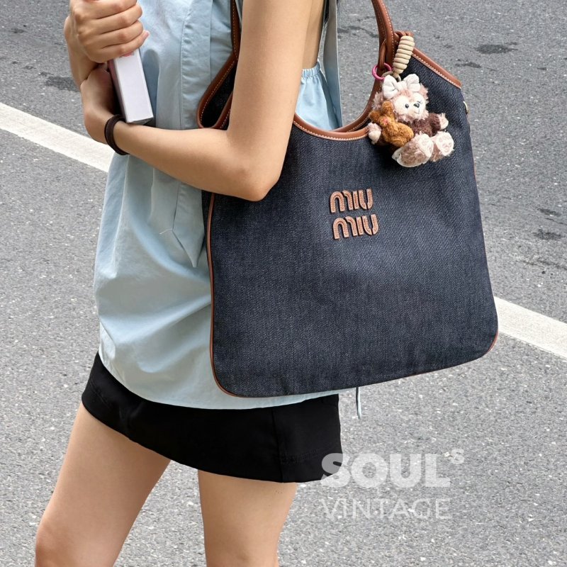 Miu Miu Ivy單寧托特包-1